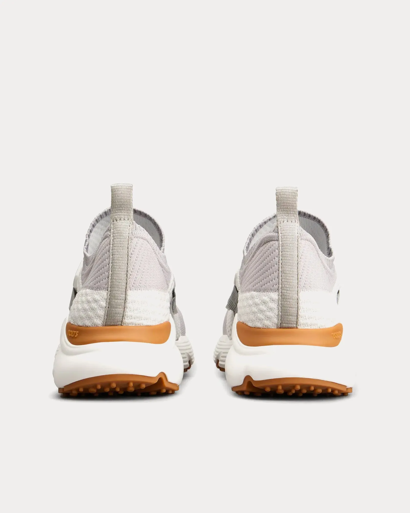 Kate Technical Fabric Grey / Brown Slip On Sneakers