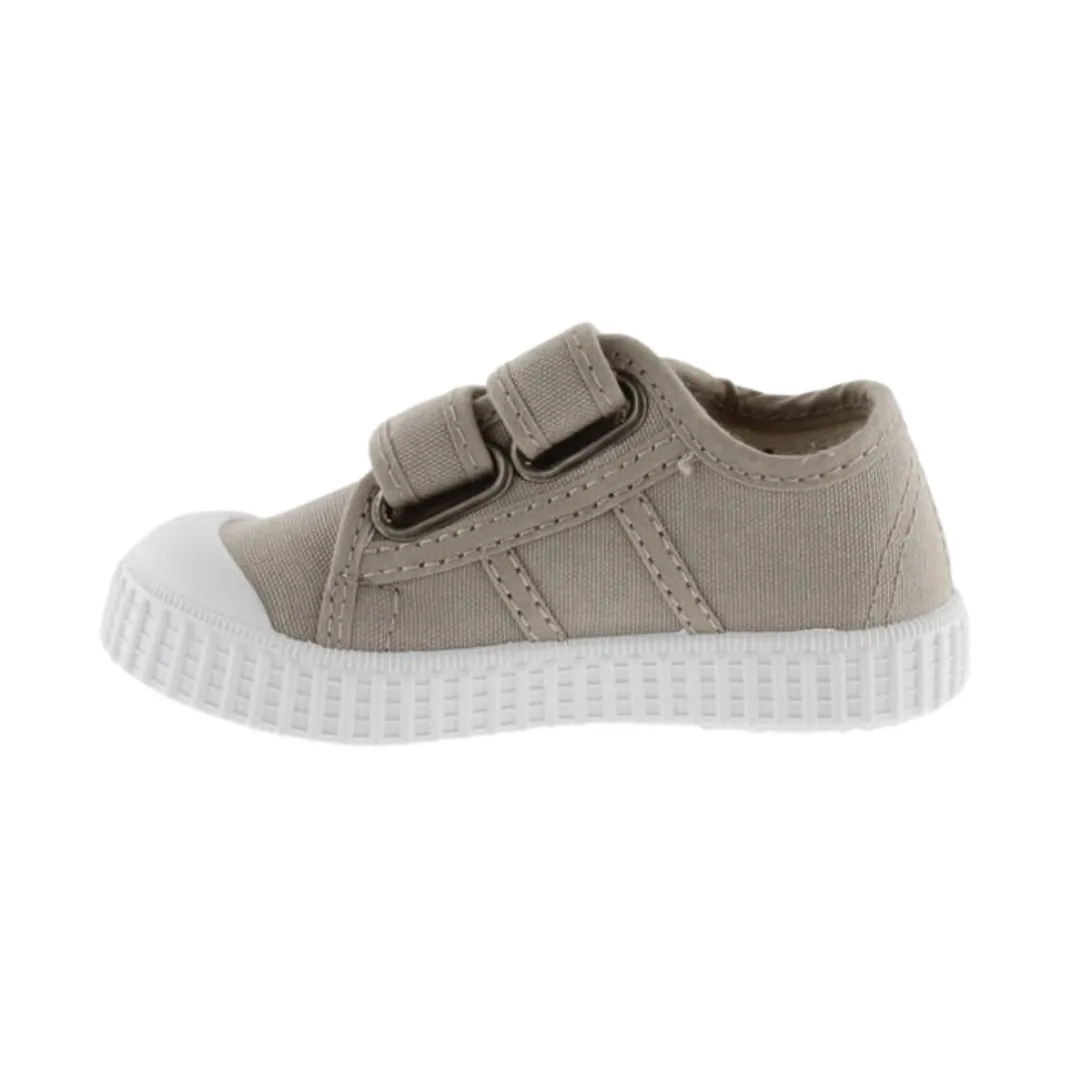 Khaki Canvas Trainers