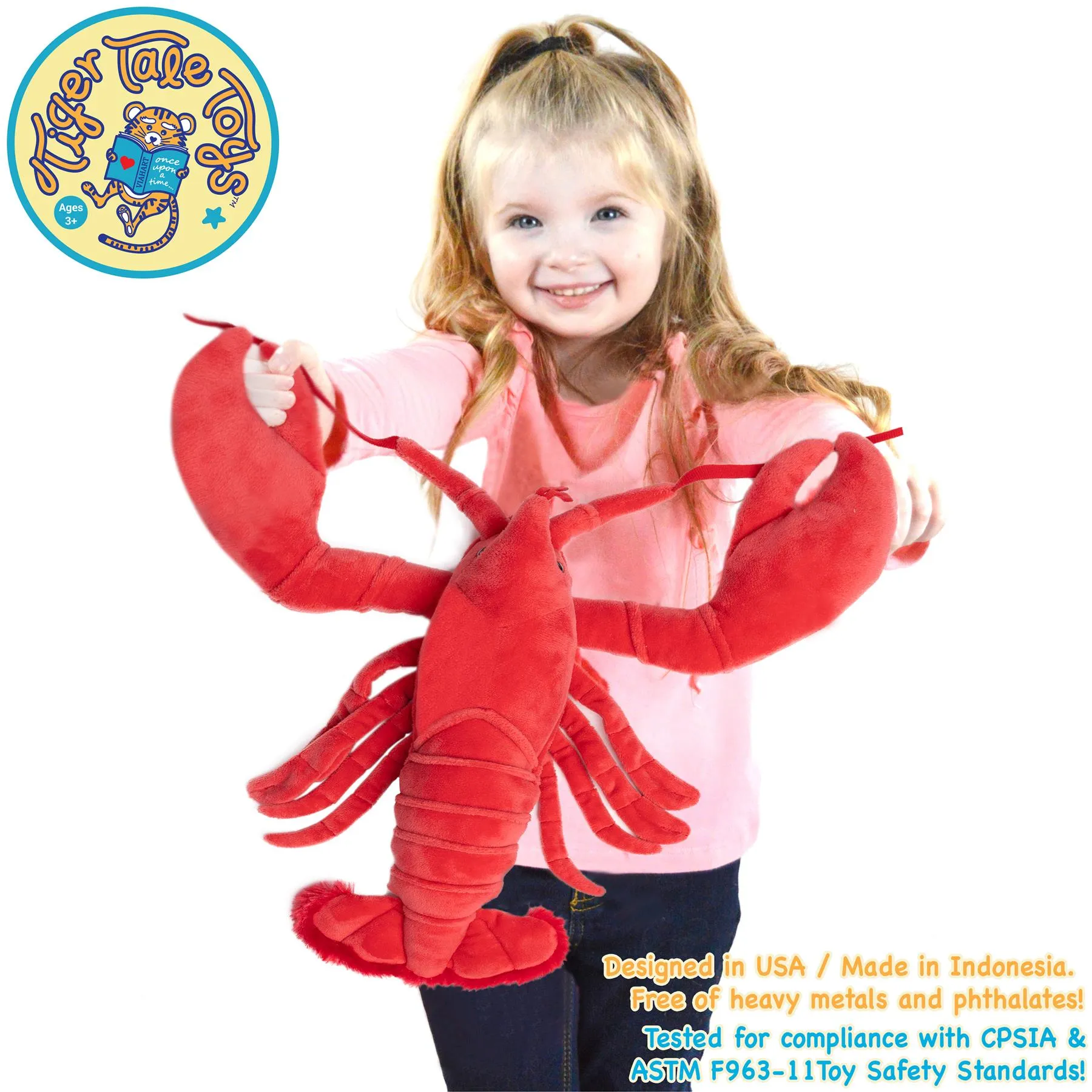 Lenora The Lobster | 13 Inch Stuffed Animal Plush | By TigerHart Toys