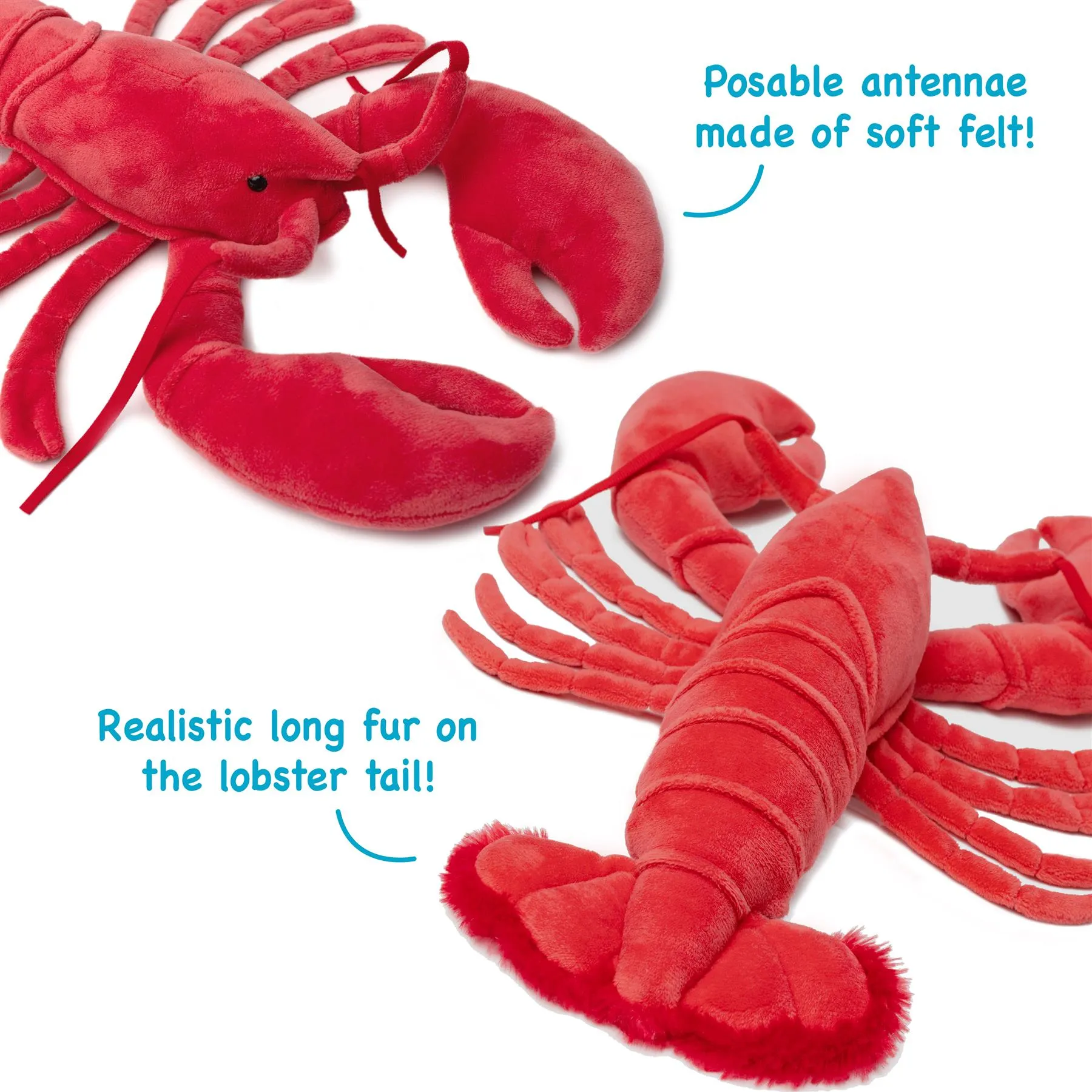 Lenora The Lobster | 13 Inch Stuffed Animal Plush | By TigerHart Toys