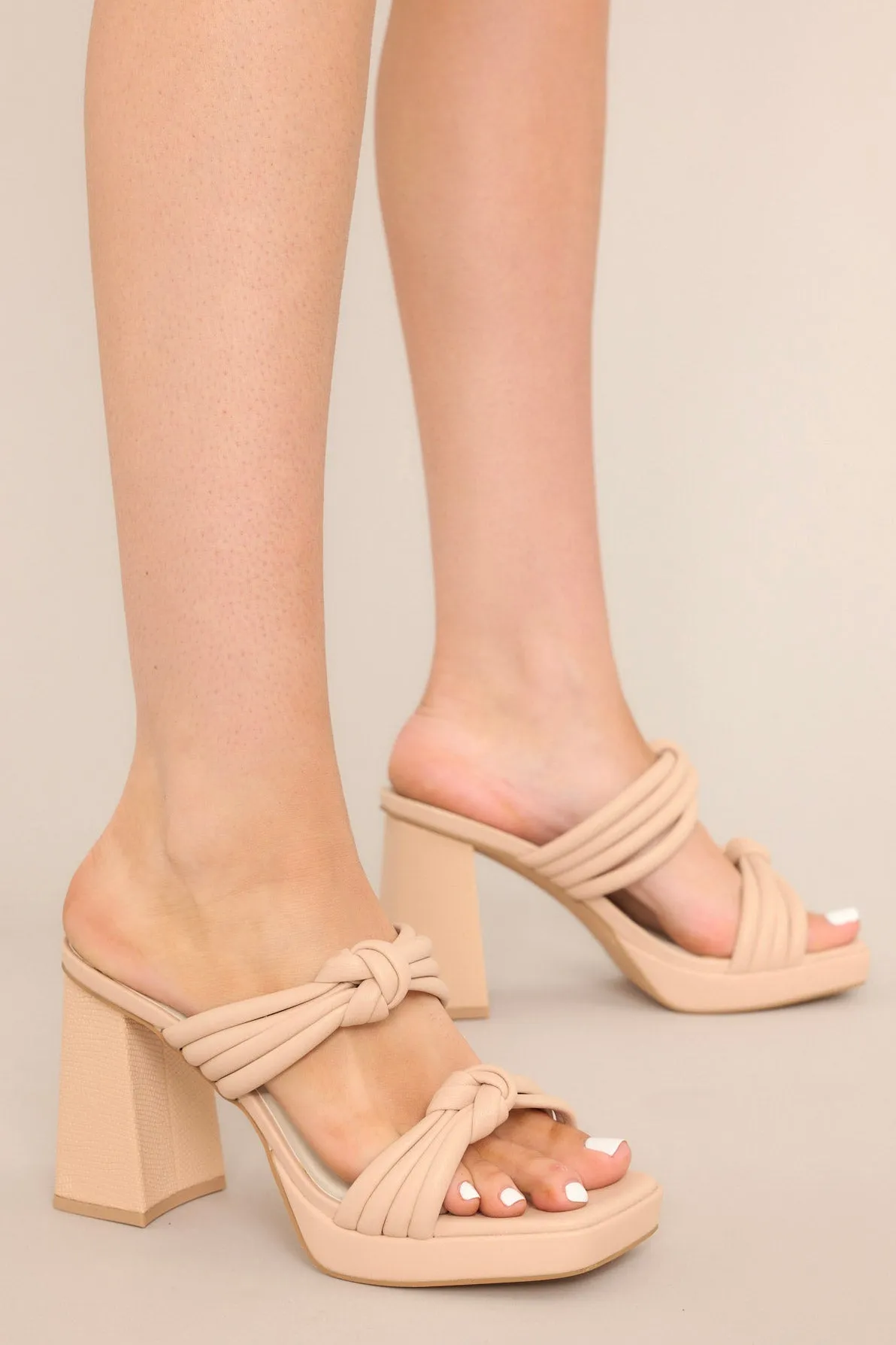 Made To Believe Beige Heels