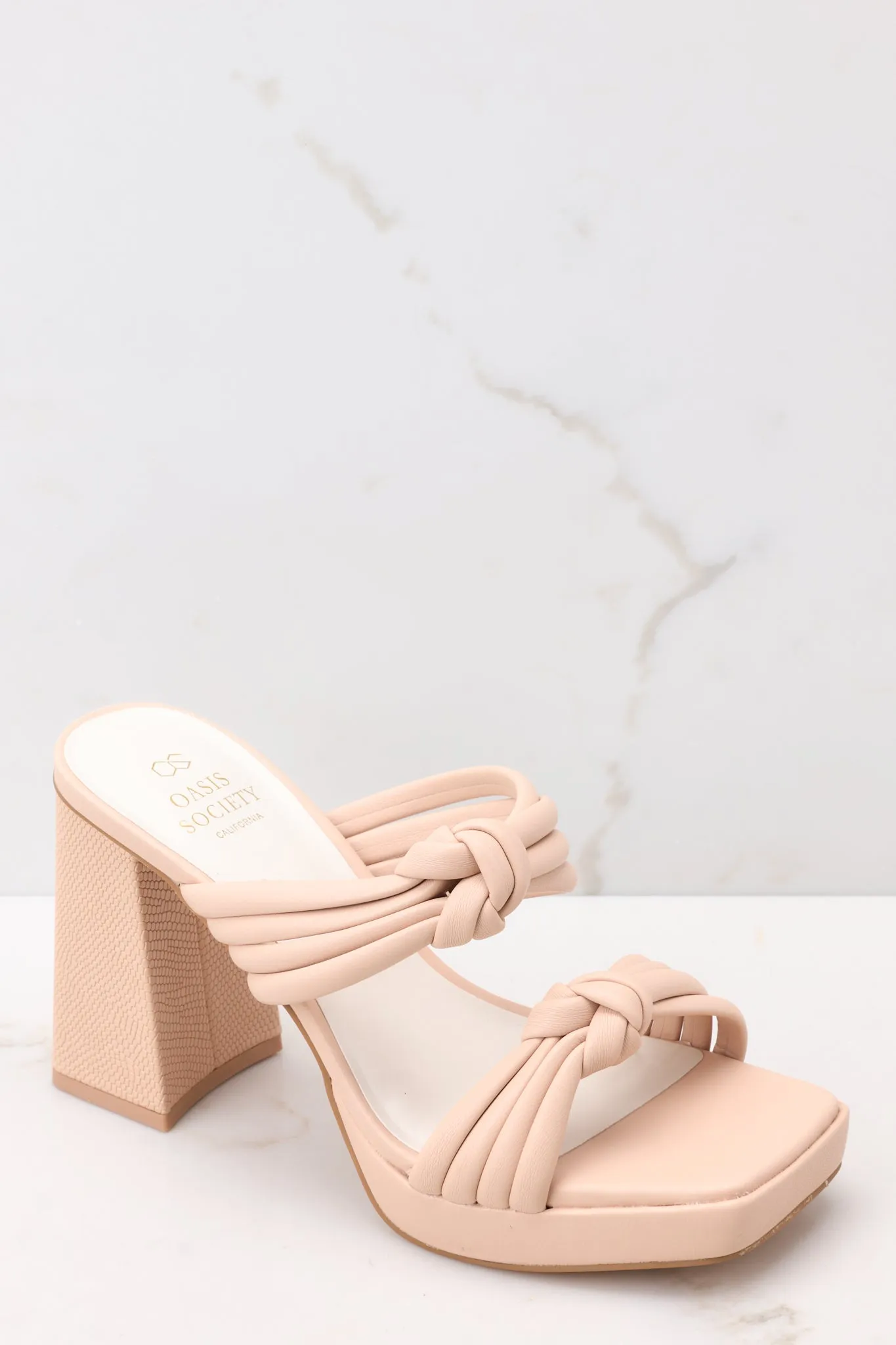 Made To Believe Beige Heels