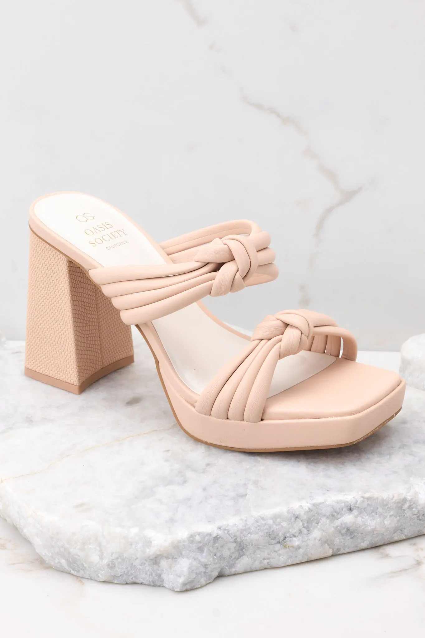 Made To Believe Beige Heels