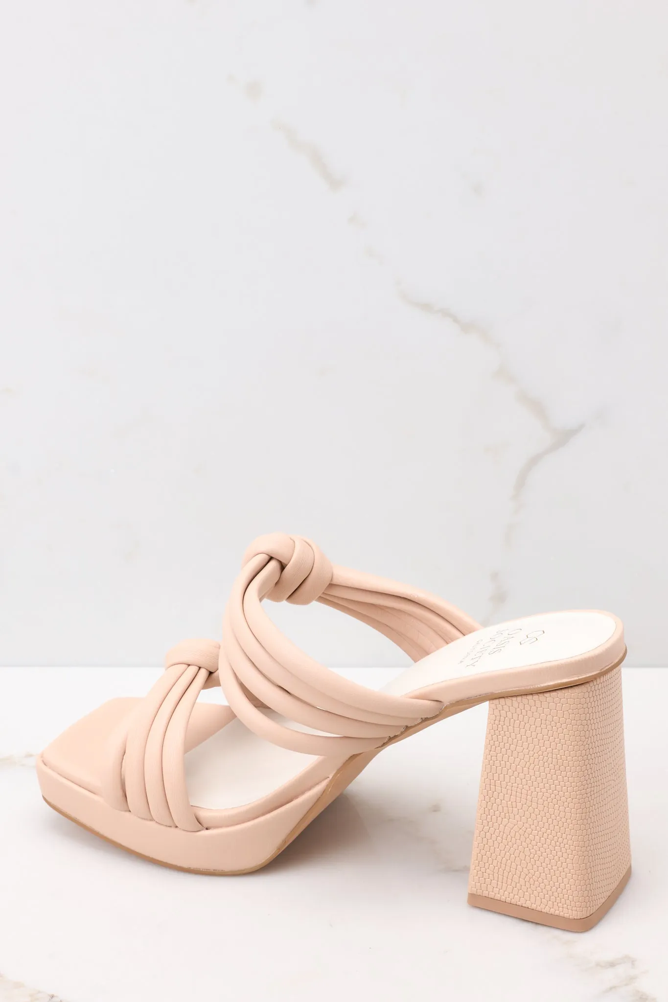 Made To Believe Beige Heels