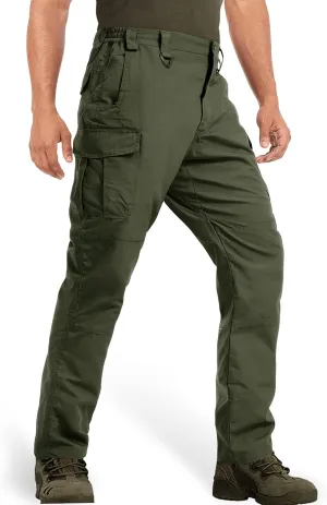 MAGCOMSEN Men's Tactical Pants - 9 Pockets, Ripstop, Water Repellent