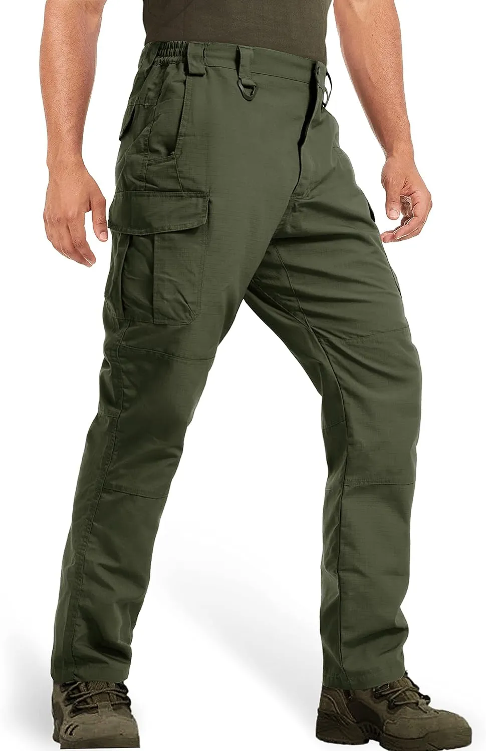 MAGCOMSEN Men's Tactical Pants - 9 Pockets, Ripstop, Water Repellent