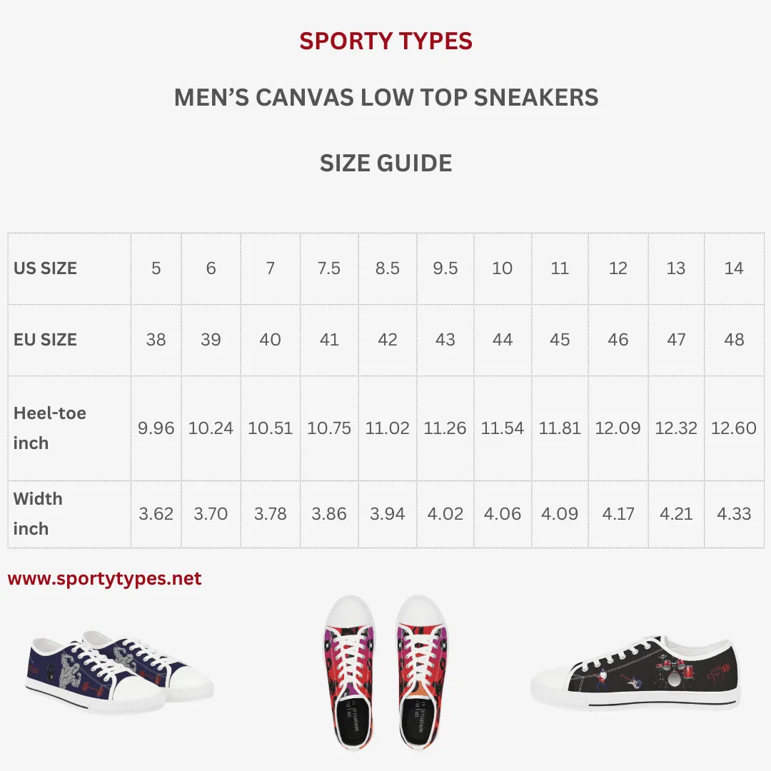 Men's Red & Blue Mismatched High Top Sneakers