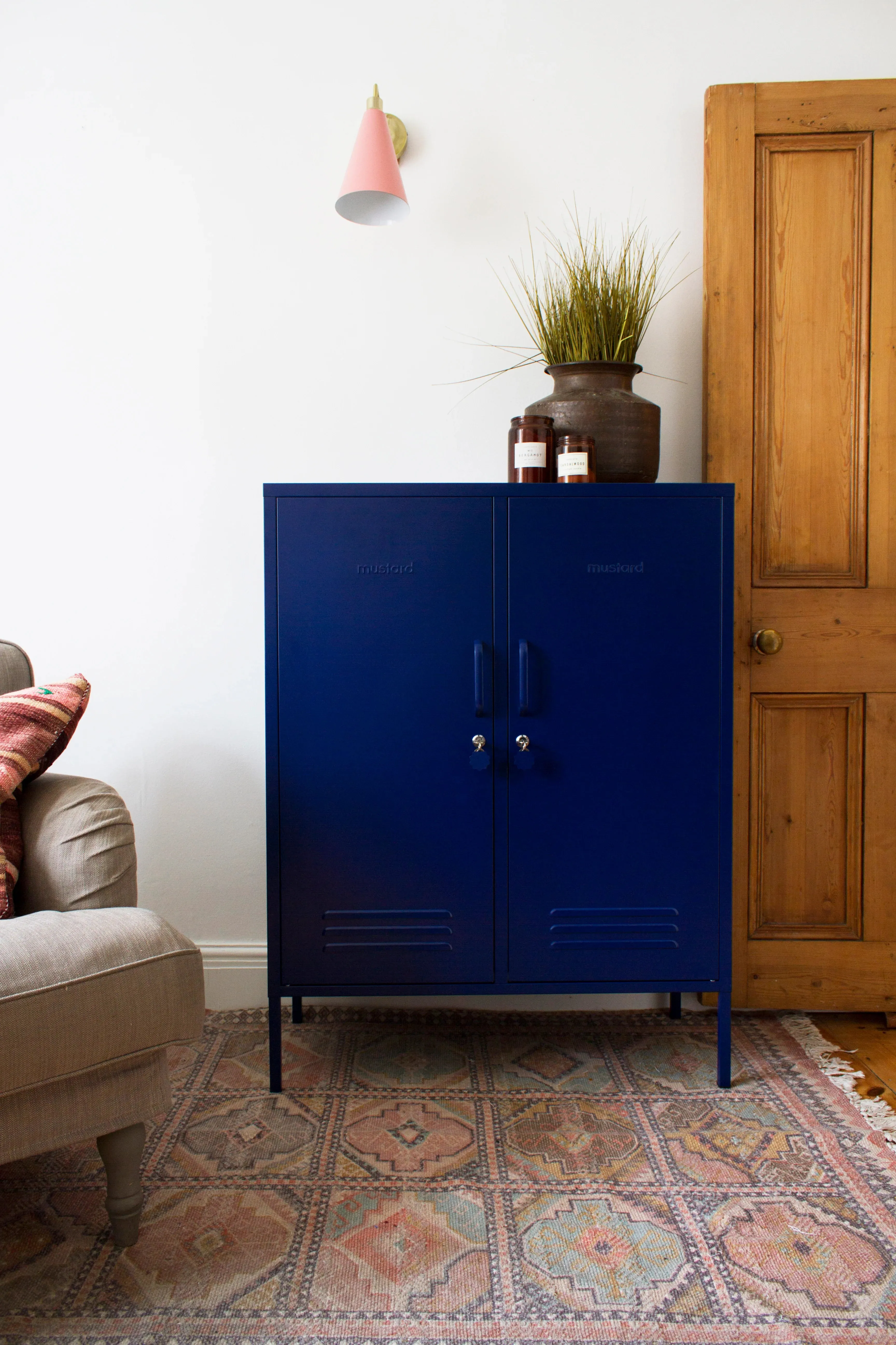 MUSTARD MADE LOCKER | The Midi | Navy