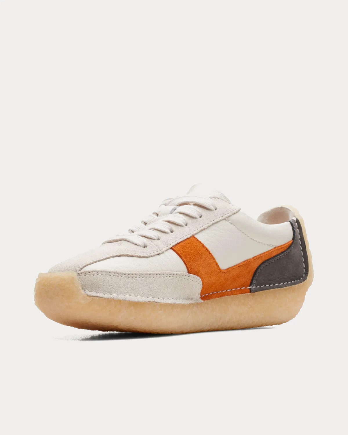 Natalie Run White / Orange Low Top Sneakers