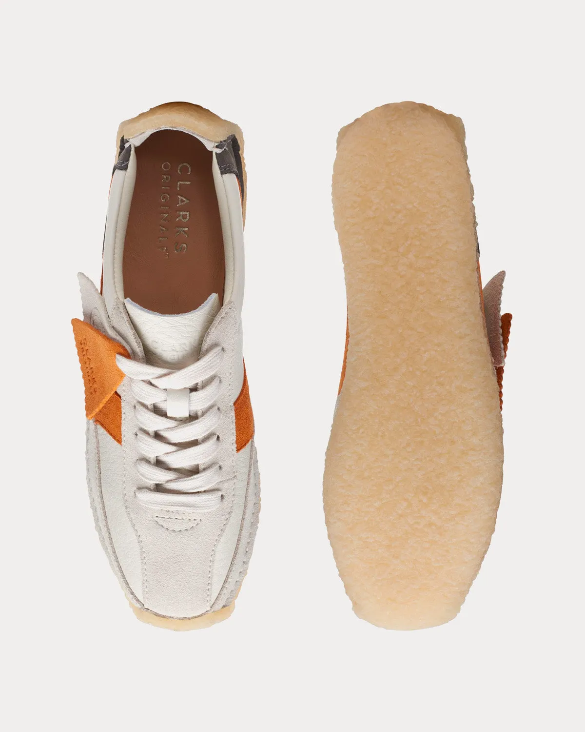 Natalie Run White / Orange Low Top Sneakers