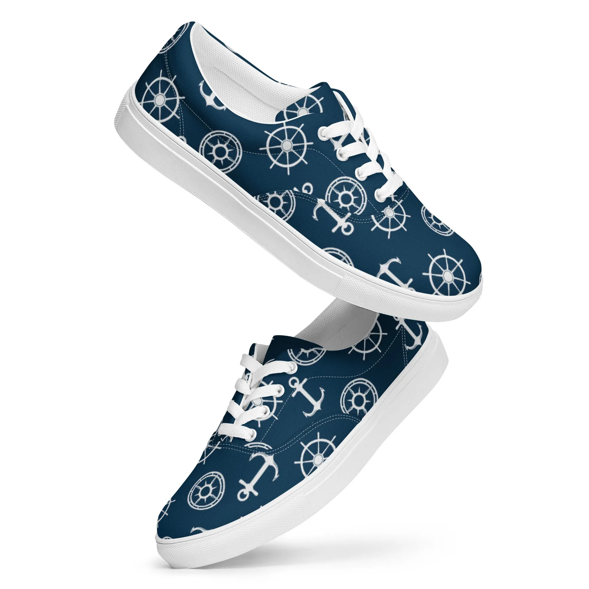 Nautical Design Women’s lace-up canvas shoes