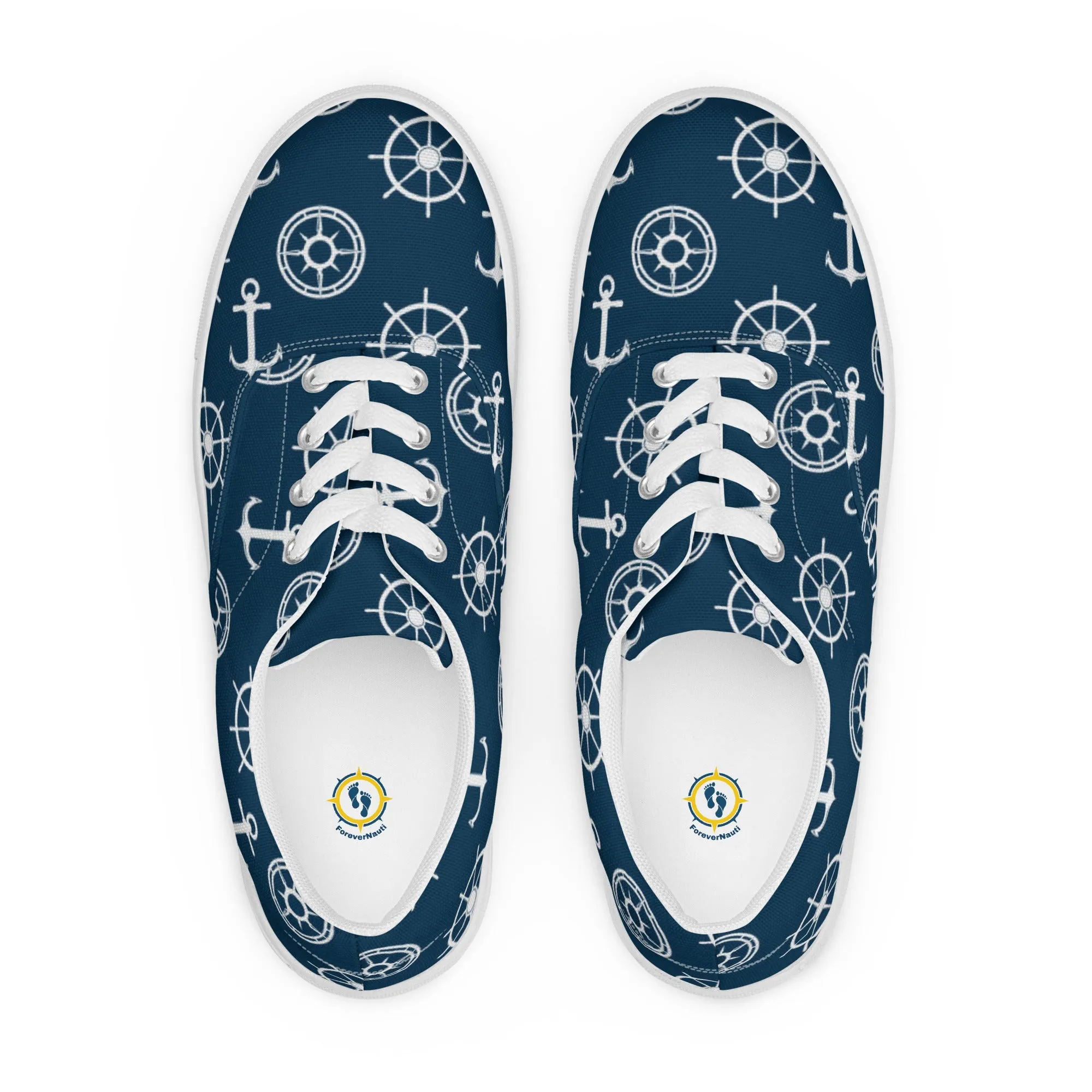 Nautical Design Women’s lace-up canvas shoes
