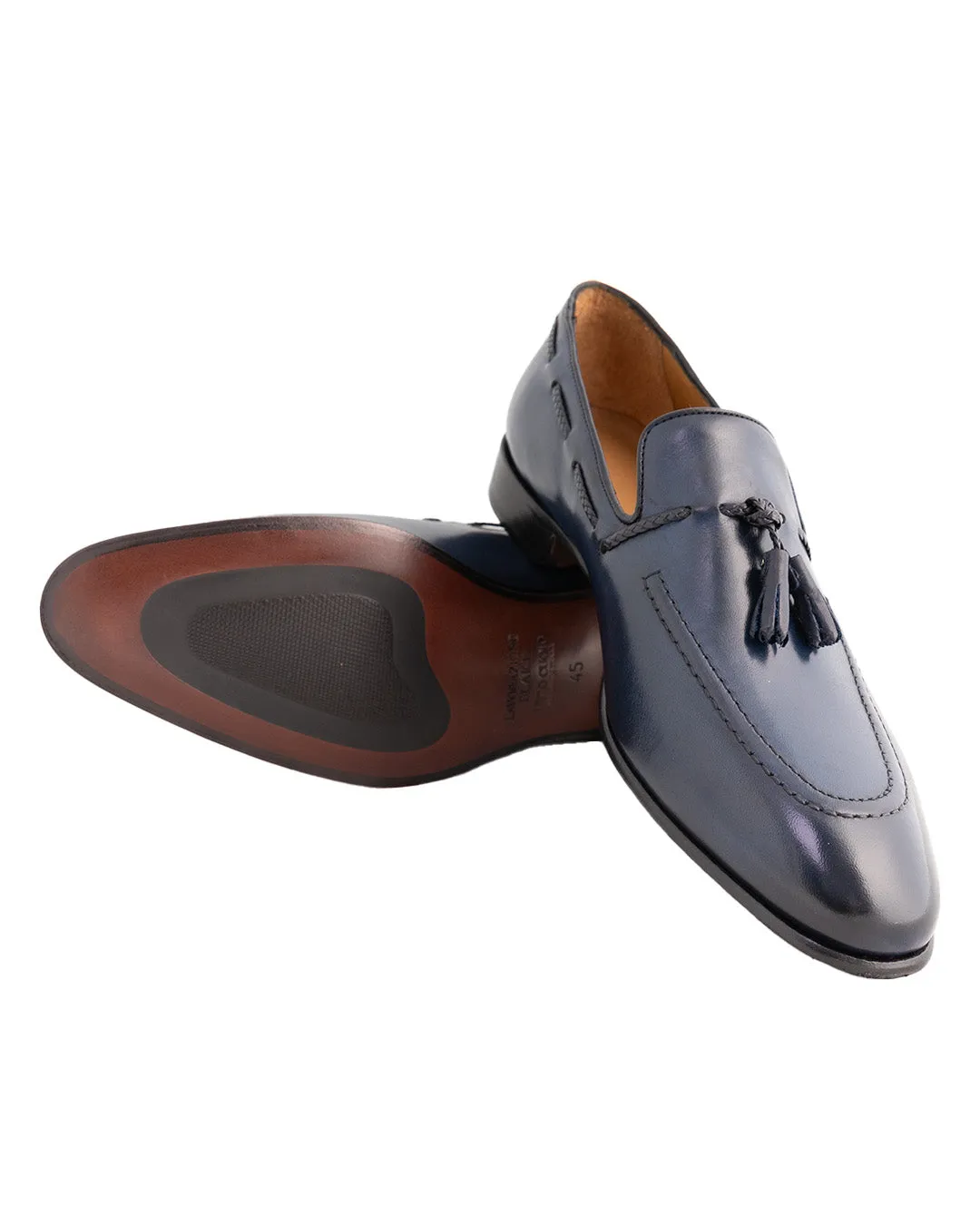 Navy Made In Italy Tassle Loafers