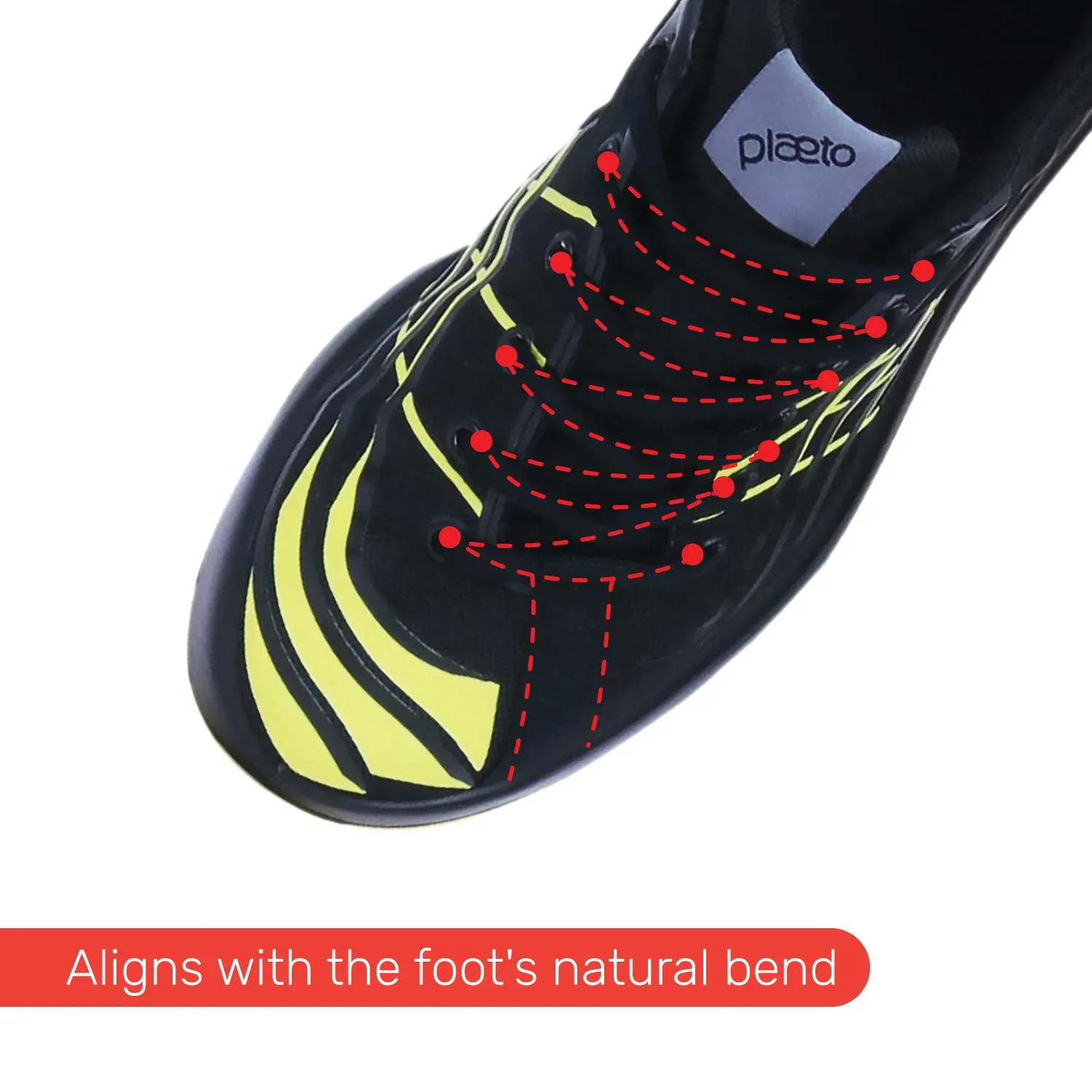 Nova Men's Sports Shoes - Black / Yellow