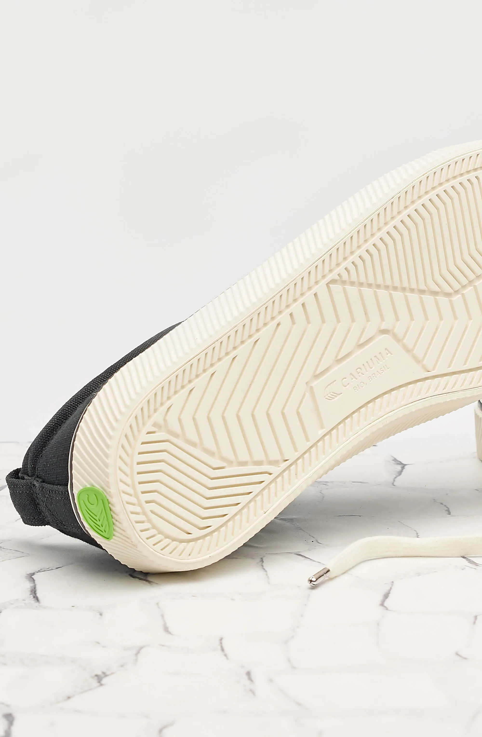 OCA Low Stripe Black Canvas Sneaker Women