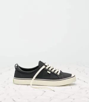 OCA Low Stripe Black Canvas Sneaker Women