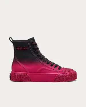 Ombré Black / Pink High Top Sneakers