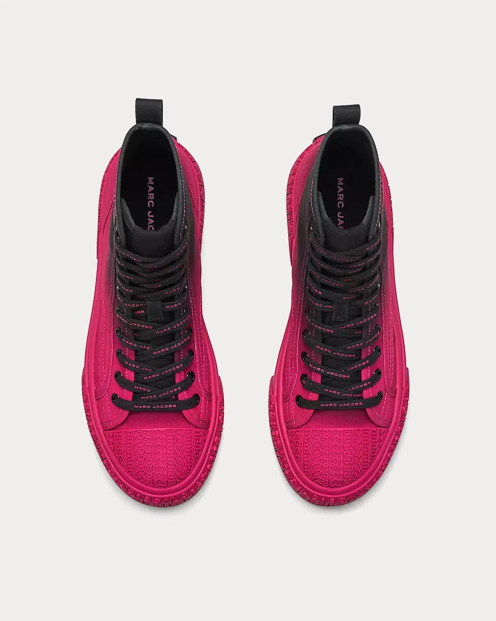 Ombré Black / Pink High Top Sneakers