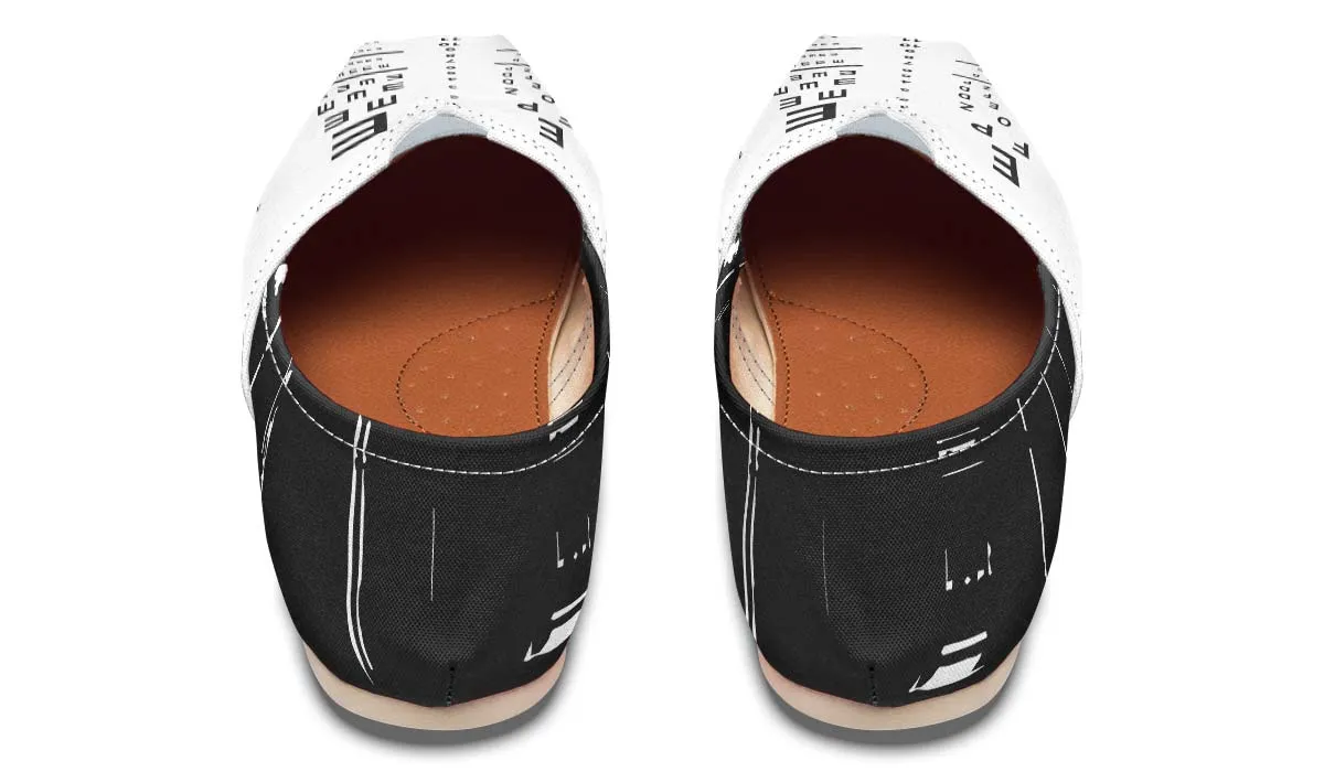 Optometrist Eye Chart Casual Shoes