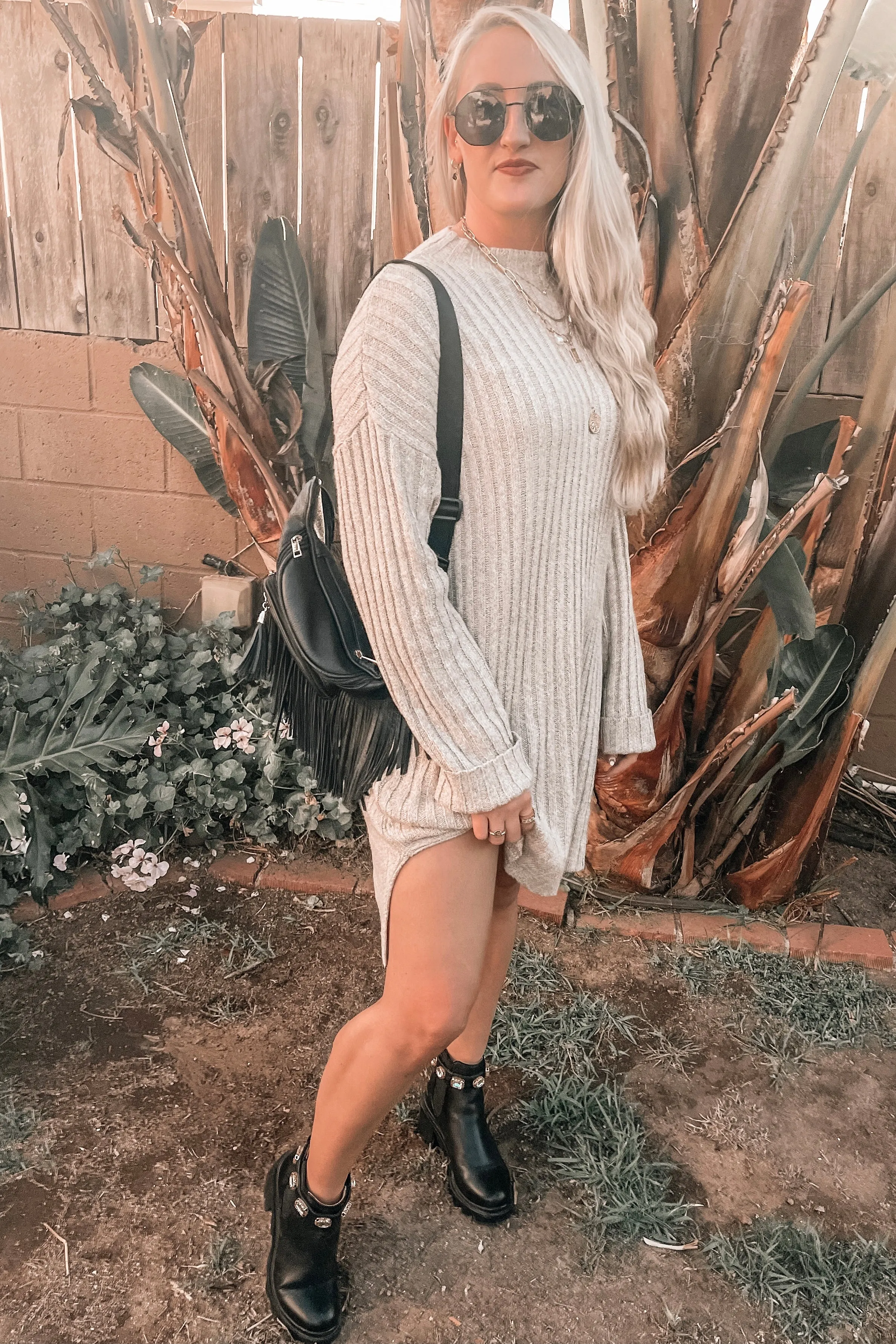 Out and About Sweater Dress