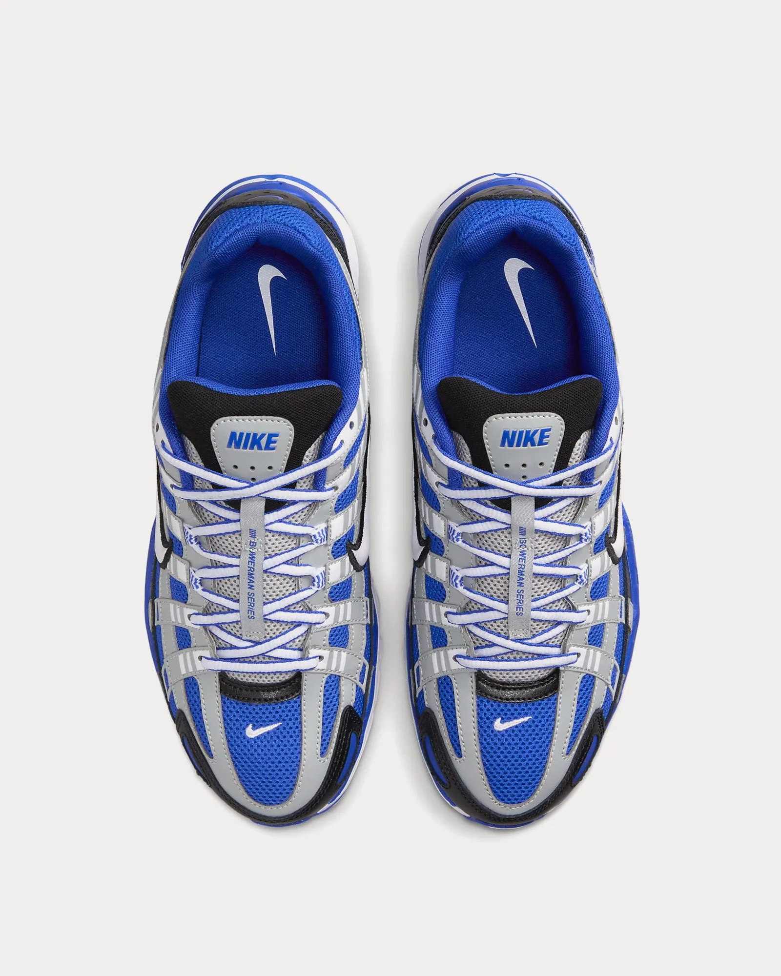 P-6000 Racer Blue / Black / Flat Silver / White Low Top Sneakers