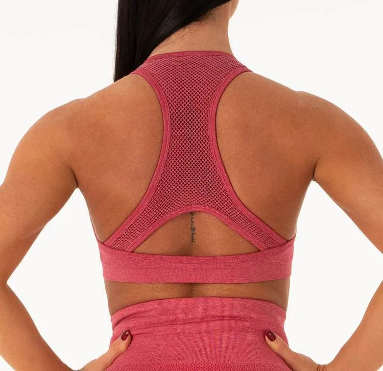 Padded Yoga Seamless Workout Push Up Sports Bra