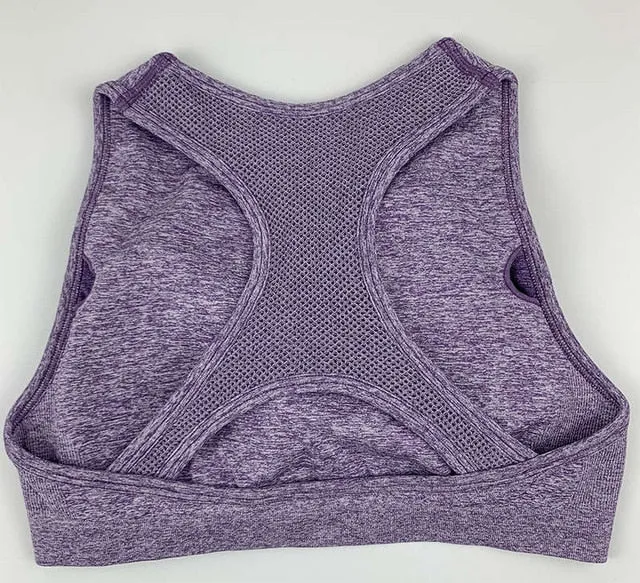Padded Yoga Seamless Workout Push Up Sports Bra
