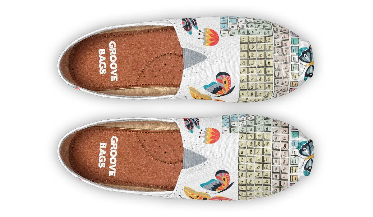 Periodic Table Butterflies Casual Shoes