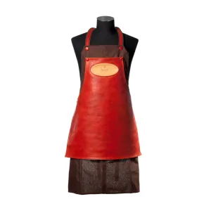 "Shoesiners Apron" made of cotton canvas and calfskin - handcrafted