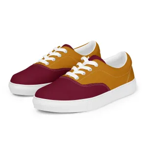 Renai Color Block Lace Up Canvas Sneakers