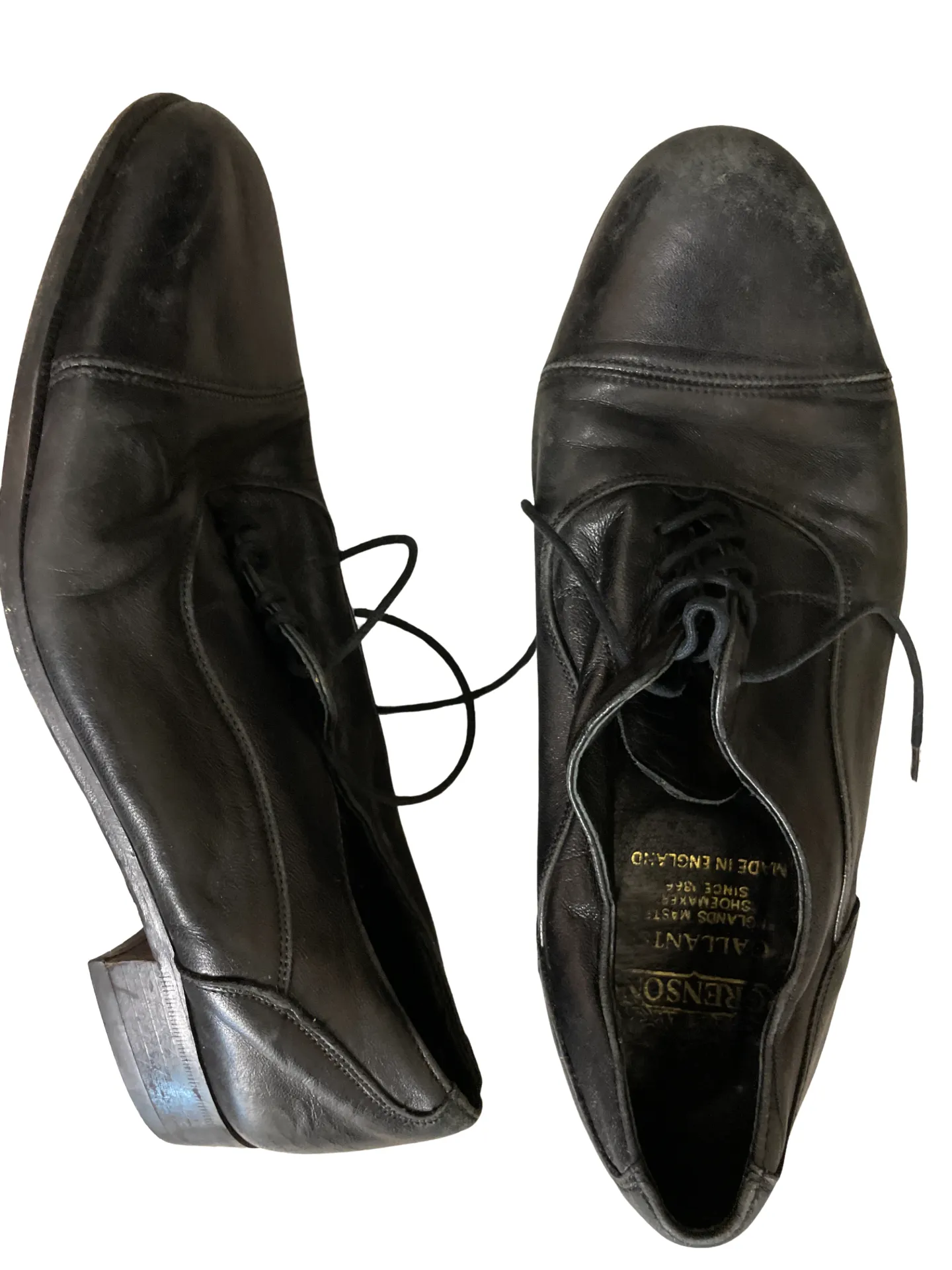 Rubynee Vintage y2k Grenson made in england leather lace up black shoe size 7