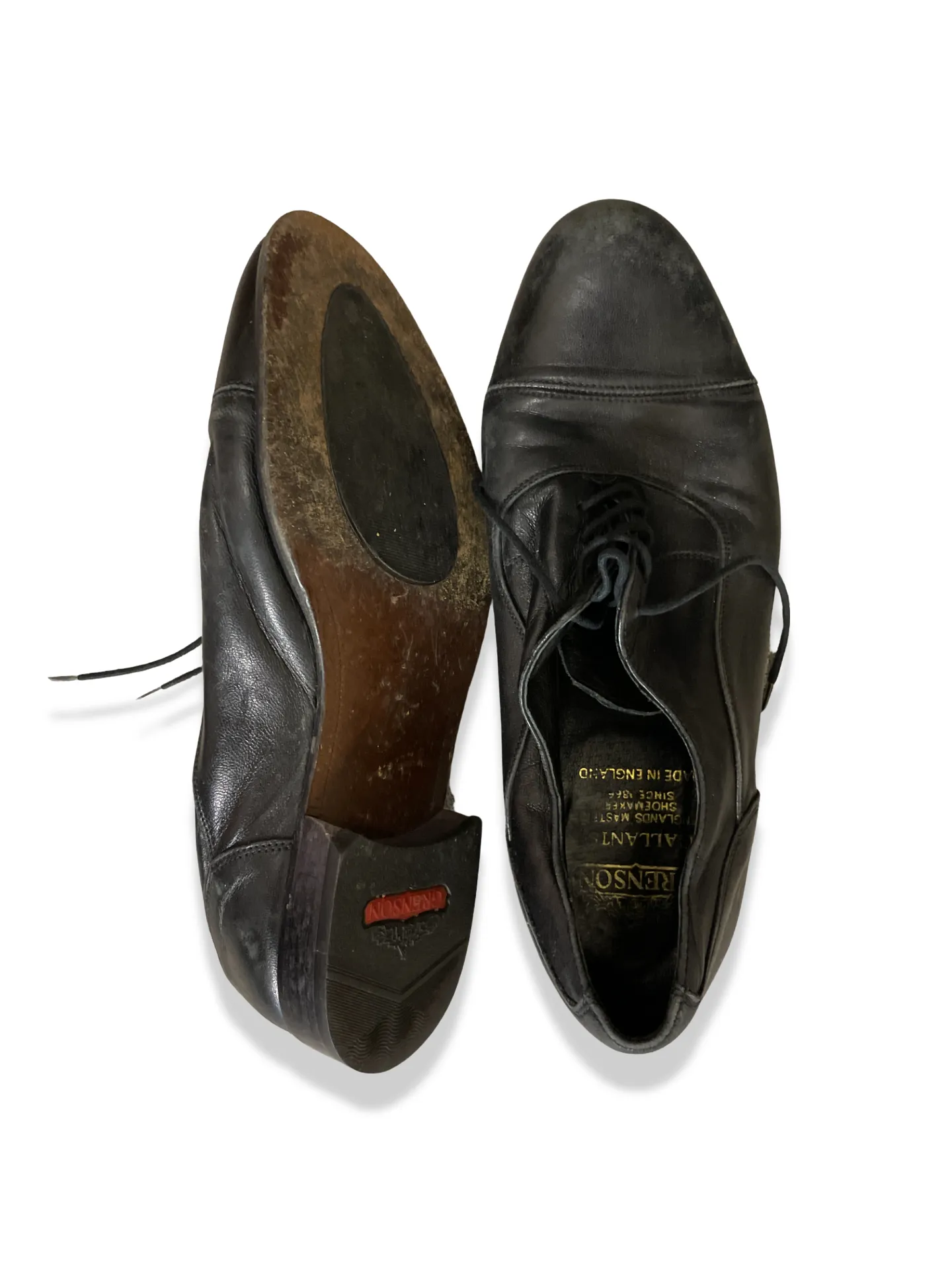 Rubynee Vintage y2k Grenson made in england leather lace up black shoe size 7