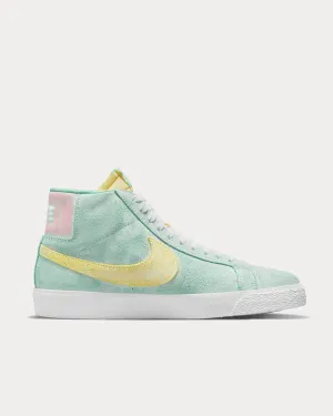 SB Zoom Blazer Mid Premium Light Dew/Green Glow/Arctic Punch/Light Citron High Top Sneakers