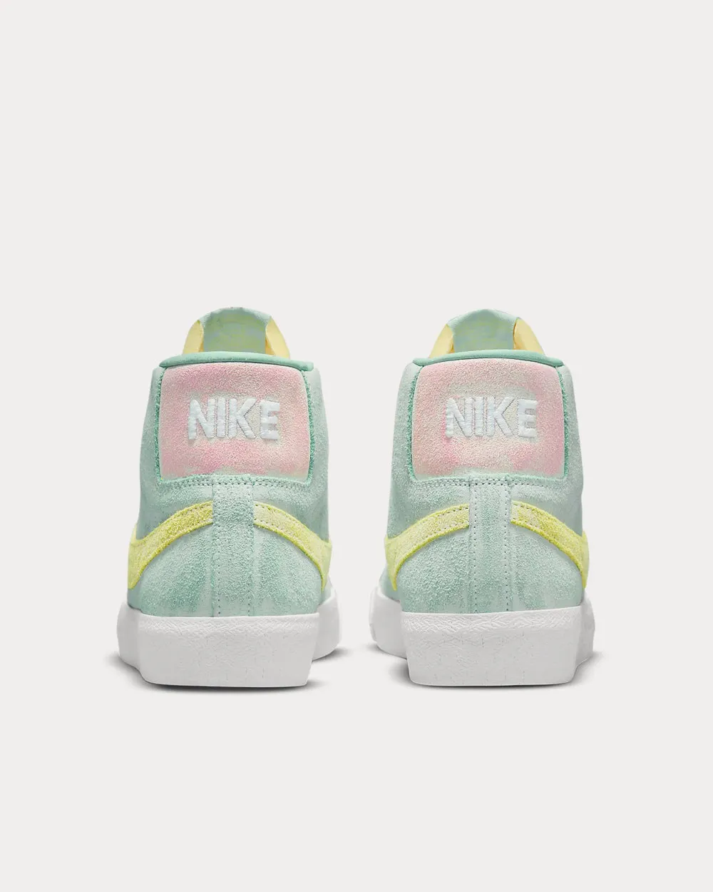 SB Zoom Blazer Mid Premium Light Dew/Green Glow/Arctic Punch/Light Citron High Top Sneakers