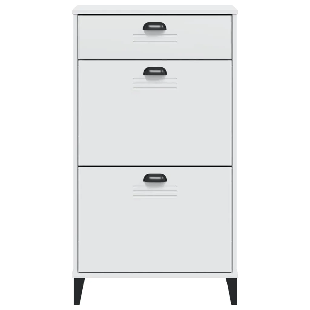 Shoe Cabinet VIKEN White Engineered Wood