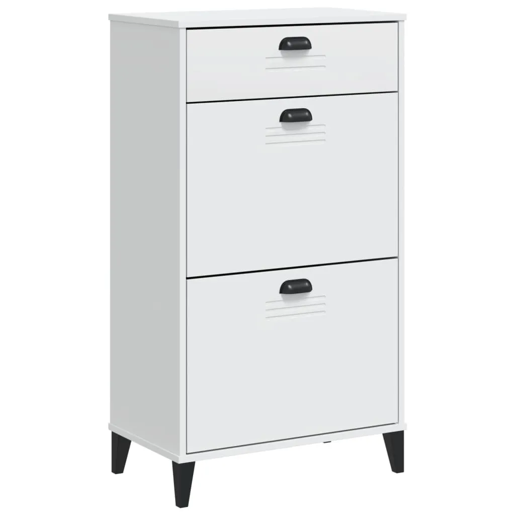 Shoe Cabinet VIKEN White Engineered Wood