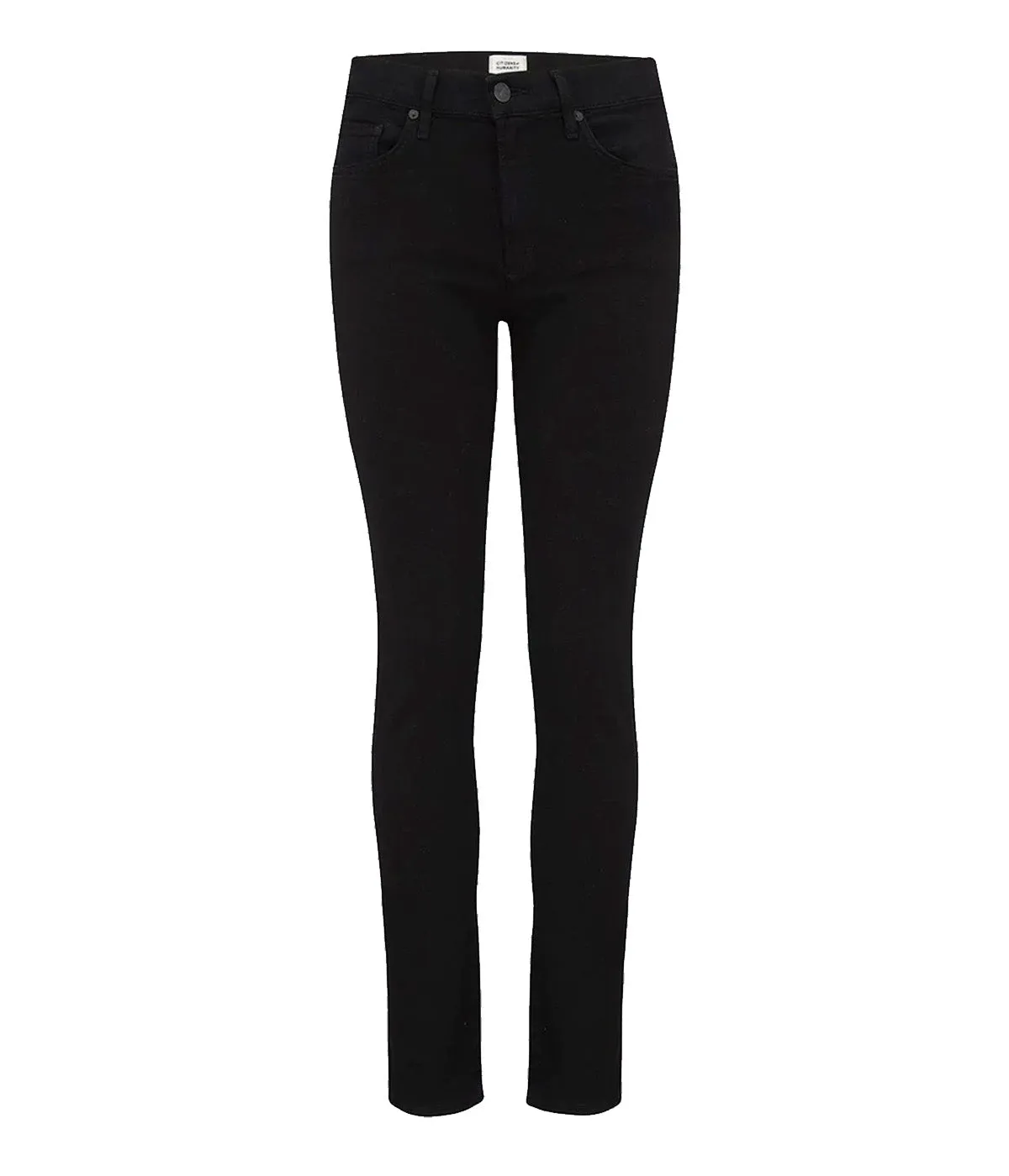 Skyla Mid Rise Cigarette Jean in Plush Black
