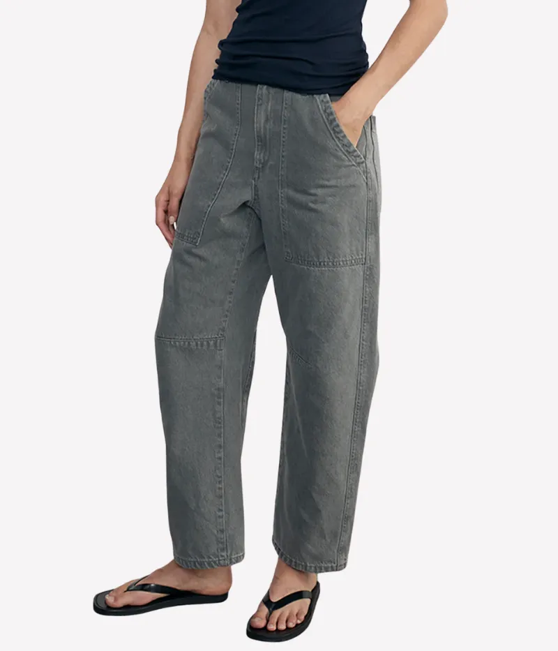 Smoked Utility Pant in Washed Grey