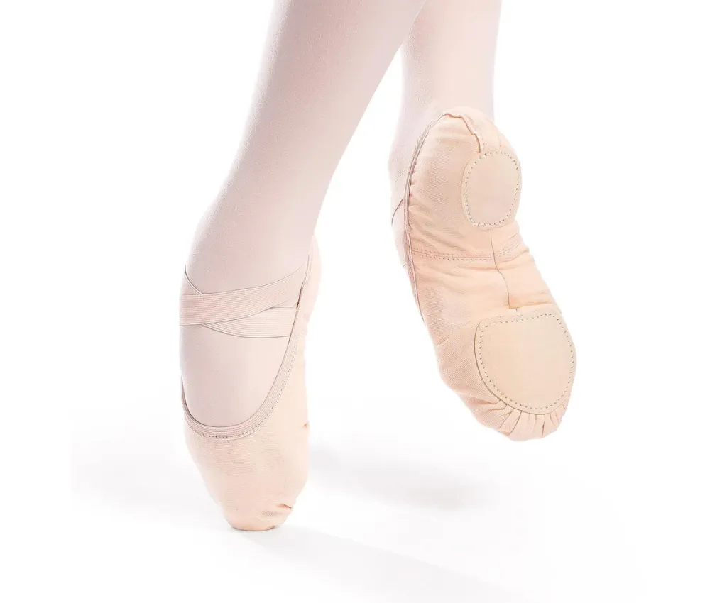 SoDanca Vegan Verdi Split Sole Canvas Ballet Slipper