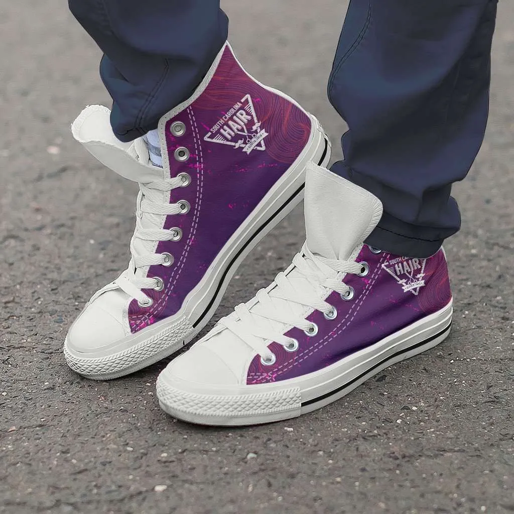 South Carolina Hairdresser Canvas High Top Shoes