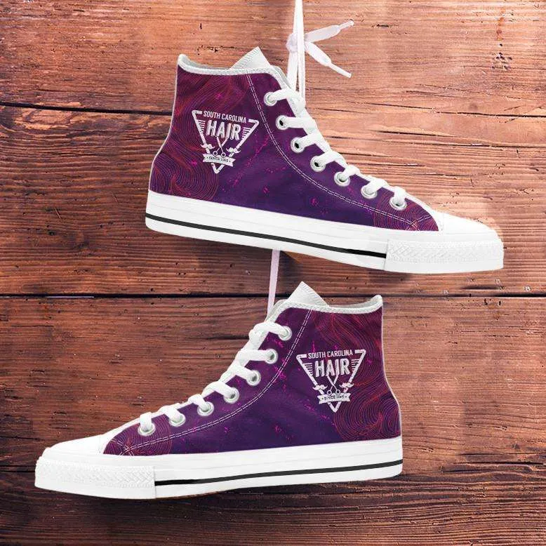 South Carolina Hairdresser Canvas High Top Shoes