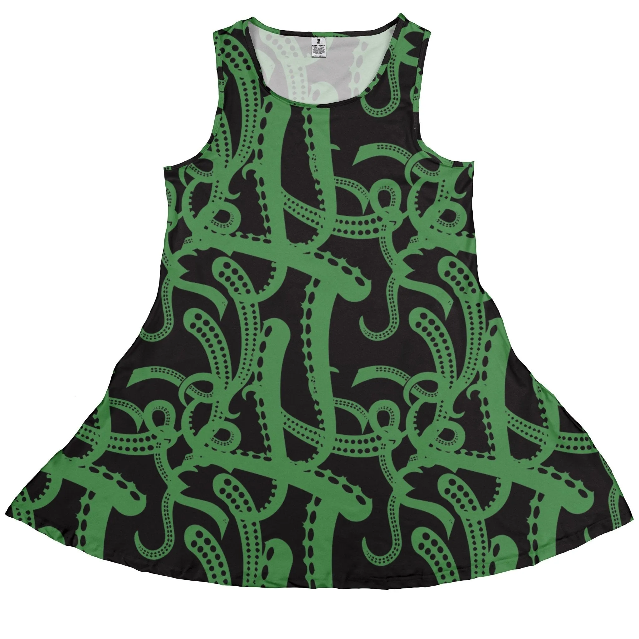 Tentacles of Cthulhu Green Dress