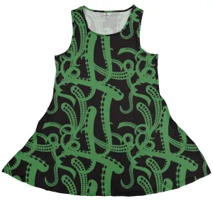 Tentacles of Cthulhu Green Dress