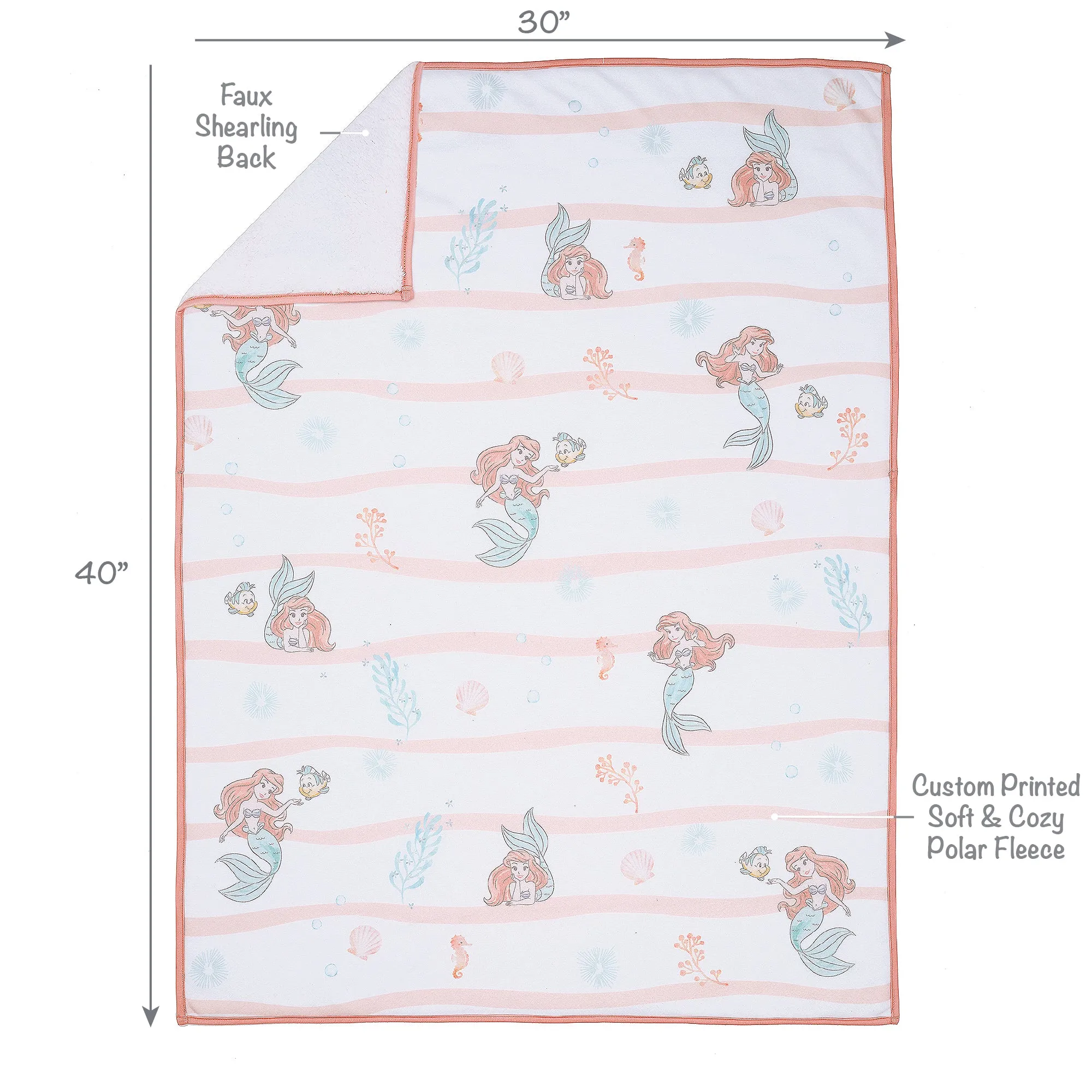 The Little Mermaid Baby Blanket