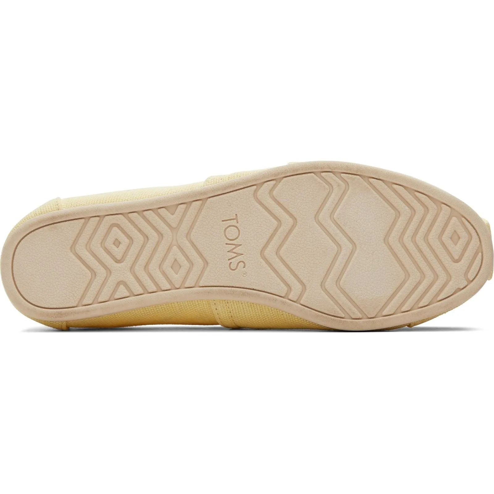 TOMS Alpargata Yellow 100% Textile Blend (68% Jute 3 Female Slip On Ladies Shoes