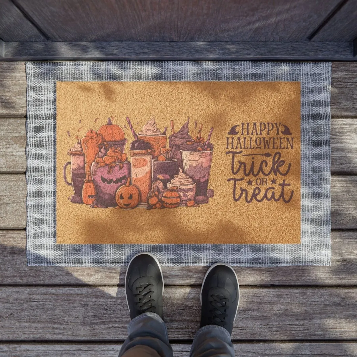 Trick or Treat Doormat