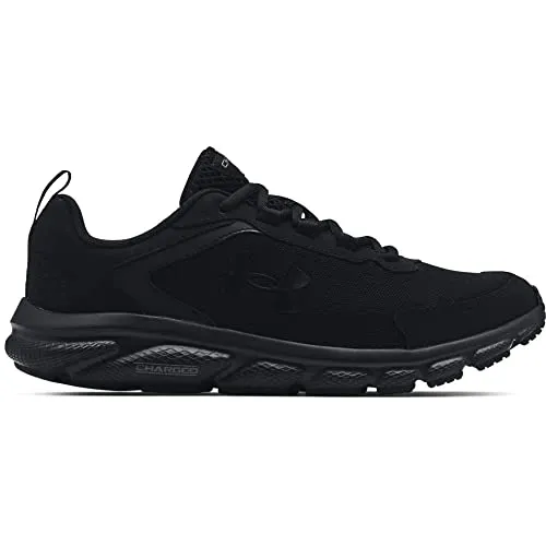 Under Armour mens Charged Assert 9 Running Shoe, Black (003 Black, 9.5 US