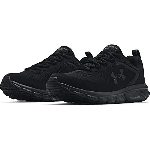 Under Armour mens Charged Assert 9 Running Shoe, Black (003 Black, 9.5 US