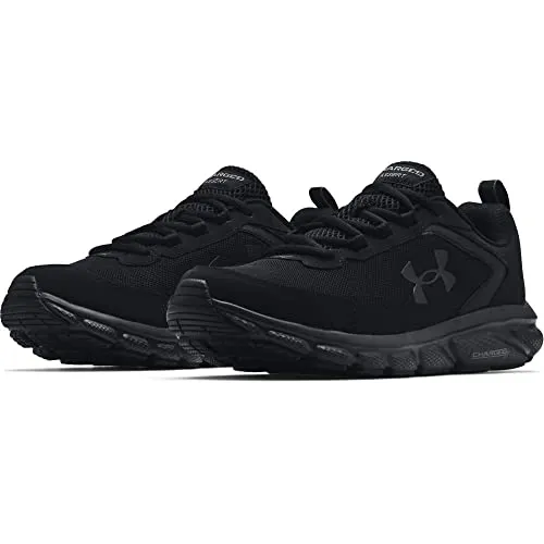 Under Armour mens Charged Assert 9 Running Shoe, Black (003 Black, 9.5 US