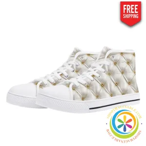 Under Dress Bridal Ladies High Top Canvas Shoes